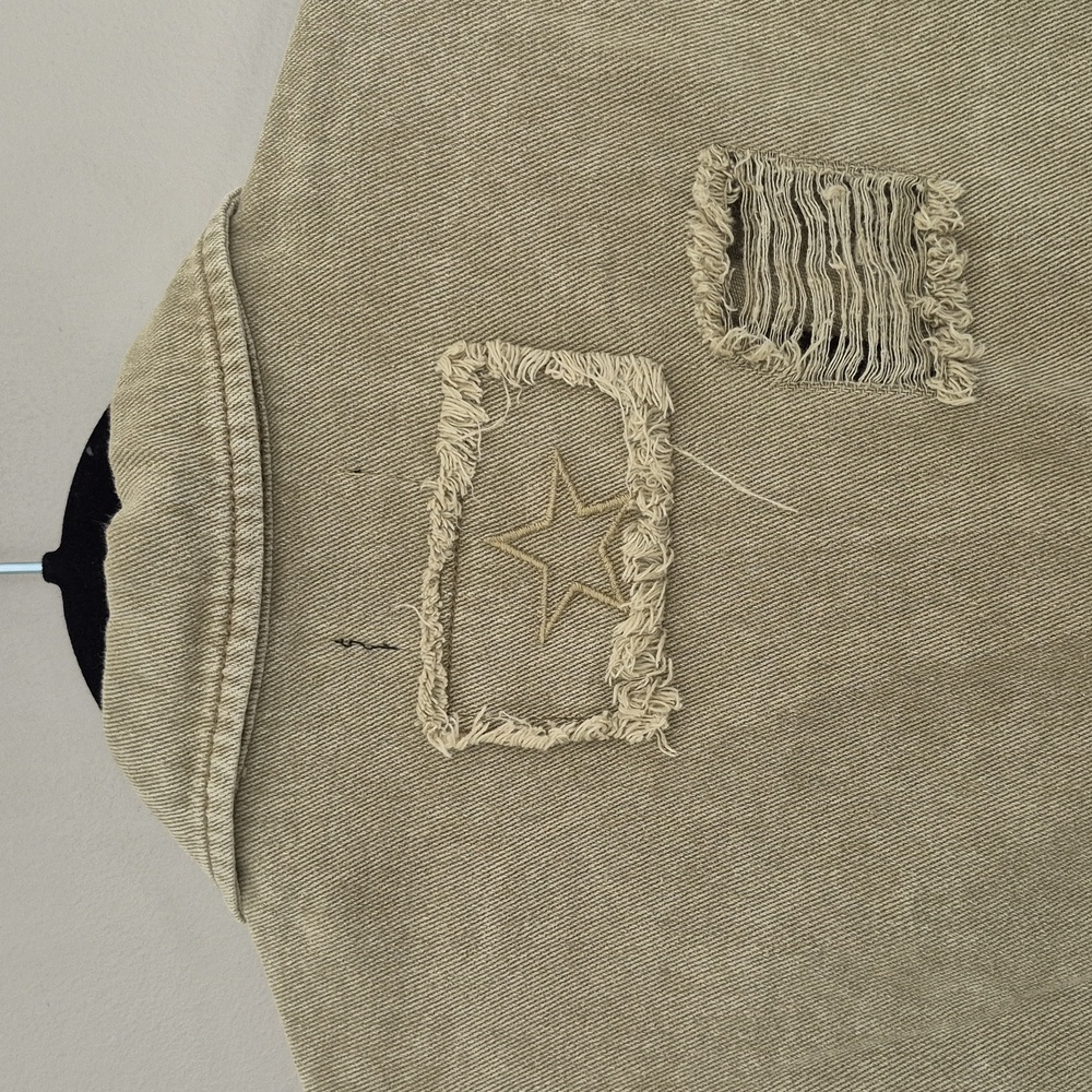 Vici Distressed Denim Jacket - Picture 7 of 8